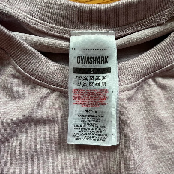 Gymshark light purple long sleeve crop top size small - Picture 2 of 4